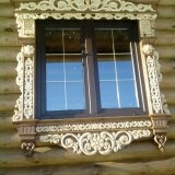 Резной деревянный наличник на окно 8